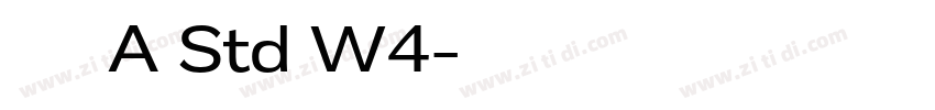 华康青花黑A Std W4字体转换
